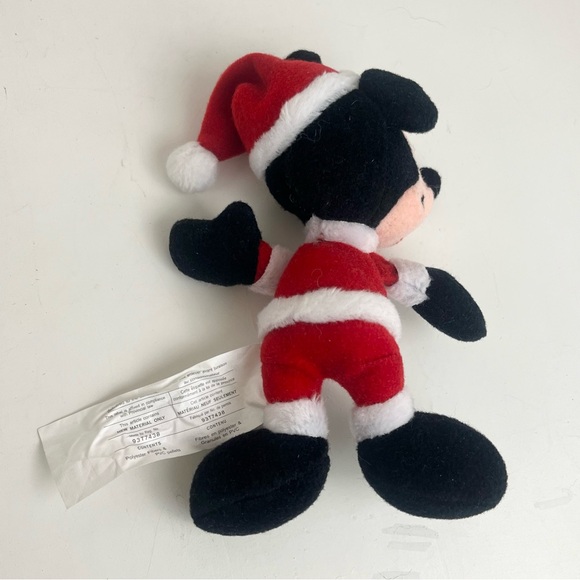 Mickey Mouse Miniature Santa Outfit Stuffed And PVC Pellets Toy - Picture 4 of 11